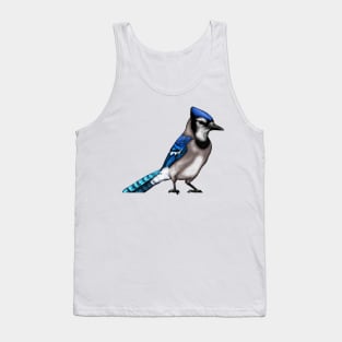 Cute Blue Jay Drawing Tank Top